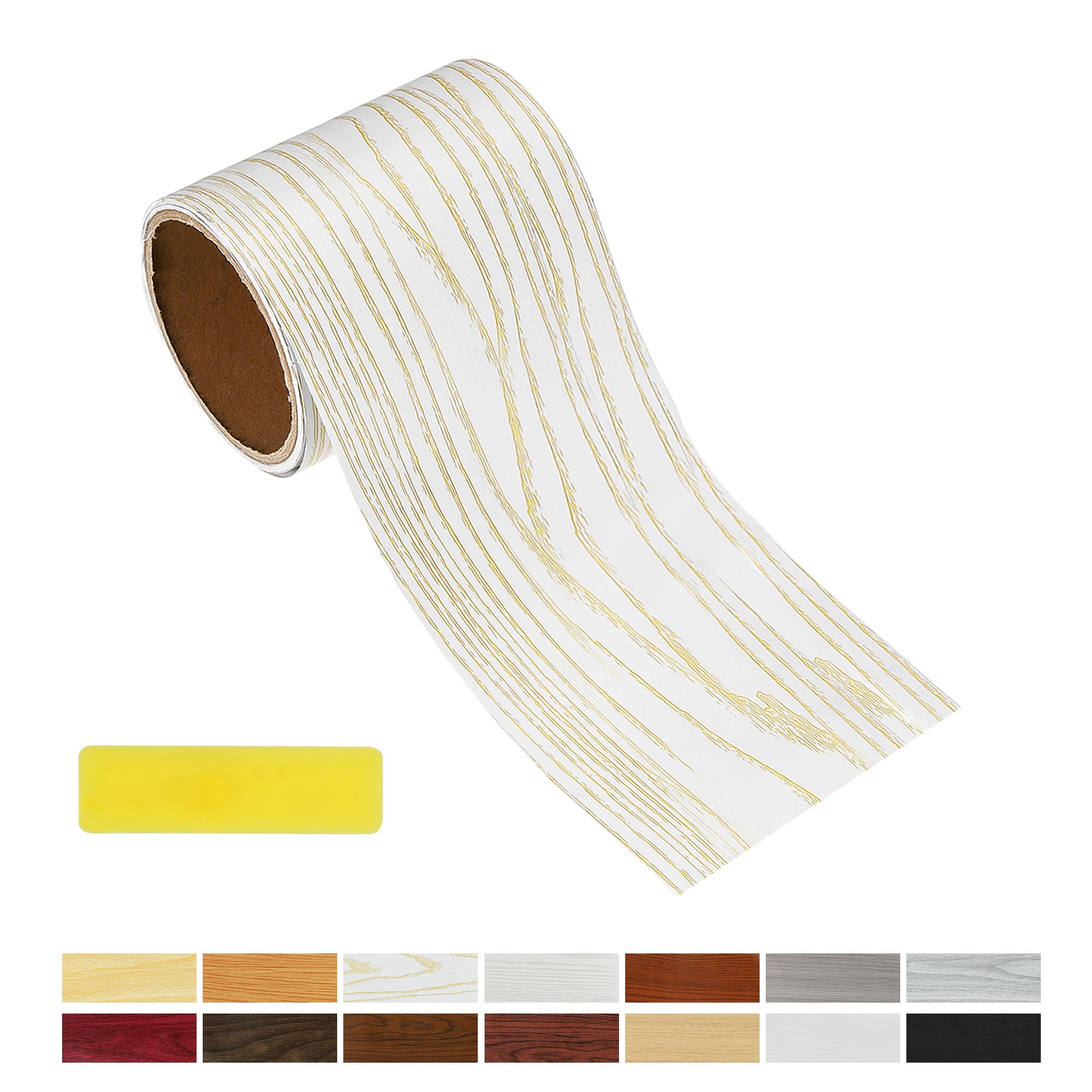 Wood Grain Repair Tape, 3.15 Inch x 16.4 ft Self Adhesive, Yellow Oak