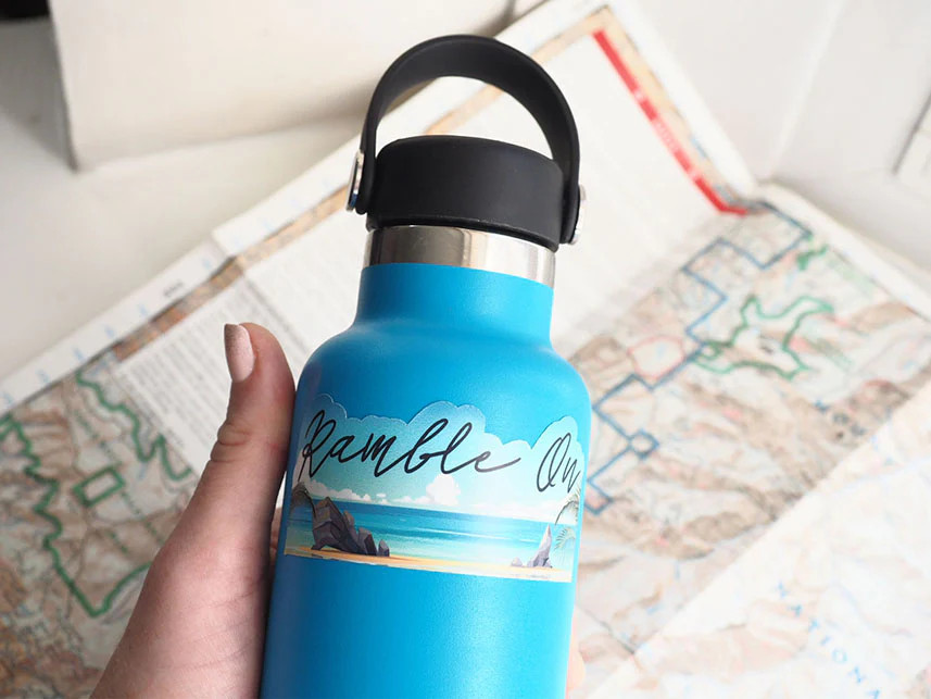 Ramble On Lyrics Nature Sticker
