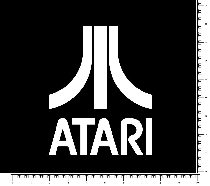 Atari Die Cut Logo Sticker 7" x 5.6" Vinyl Outdoor Video Game Decals