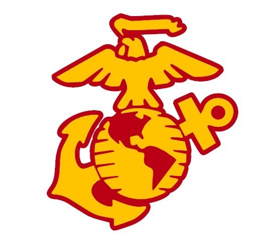 UNITED STATES MARINE CORPS EAGLE & GLOBE EMBLEM VINYL DECAL/STICKER 2.5" X 3.0"