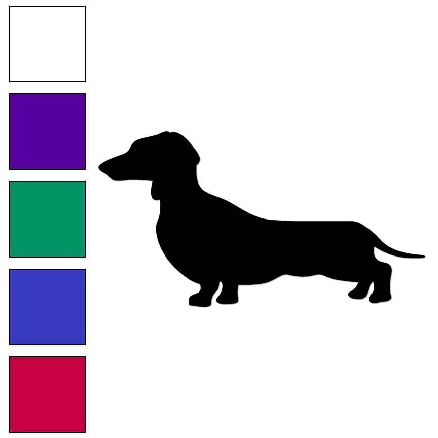 Dachshund Wiener Dog, Vinyl Decal Sticker, Multiple Colors & Sizes #6972