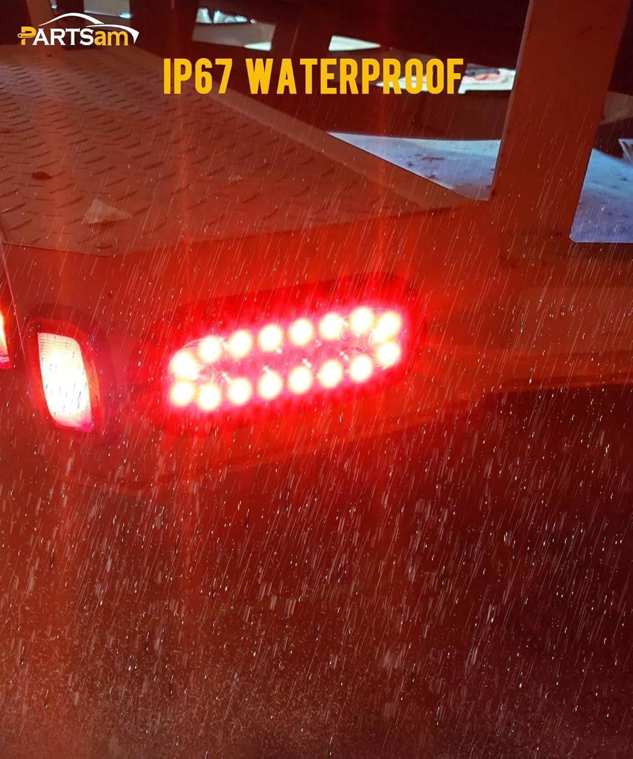 2Pcs 6.3" inch Oval Truck Trailer Led Tail Stop Brake Lights Taillights Running