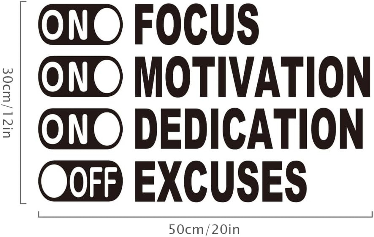 Inspirational Wall Decals, Gym Decor, Office Decals,Vinyl Art Motivational Quote