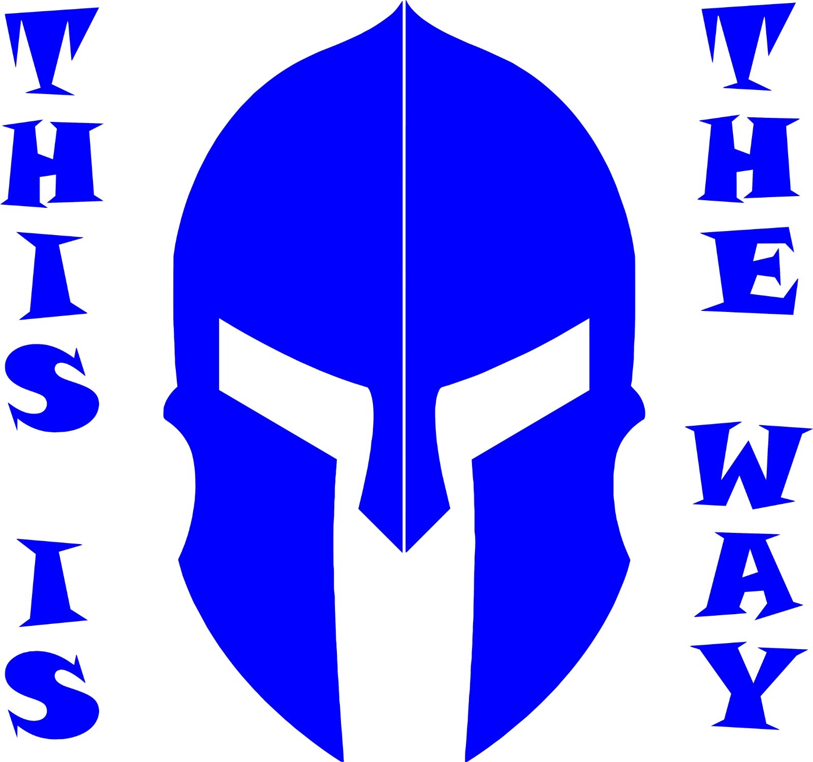 SPARTAN LAW THIS IS THE Way In your choice of color 4.8" X4.5"