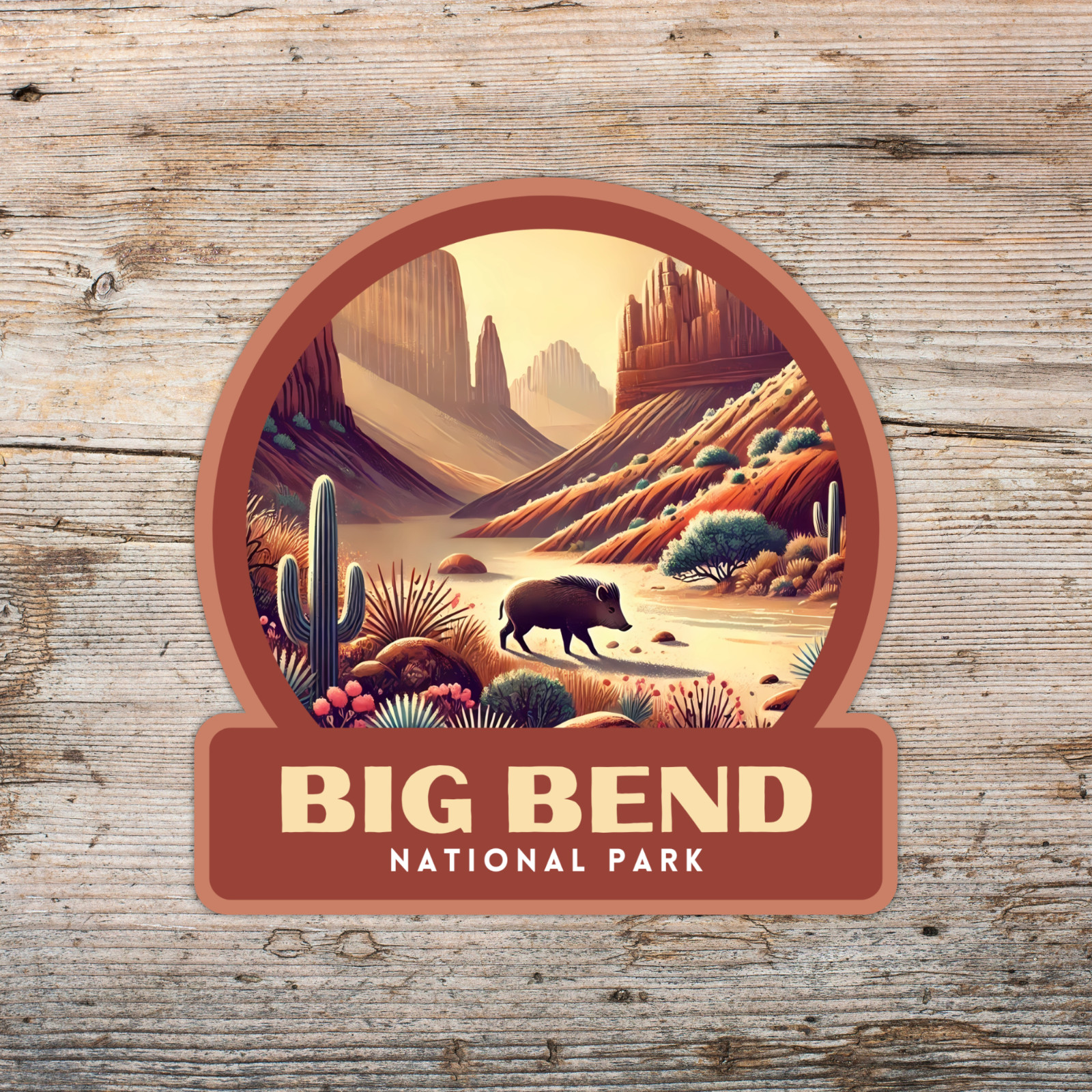 Big Bend National Park Sticker Vinyl Decal Laptop Water Bottle Cooler