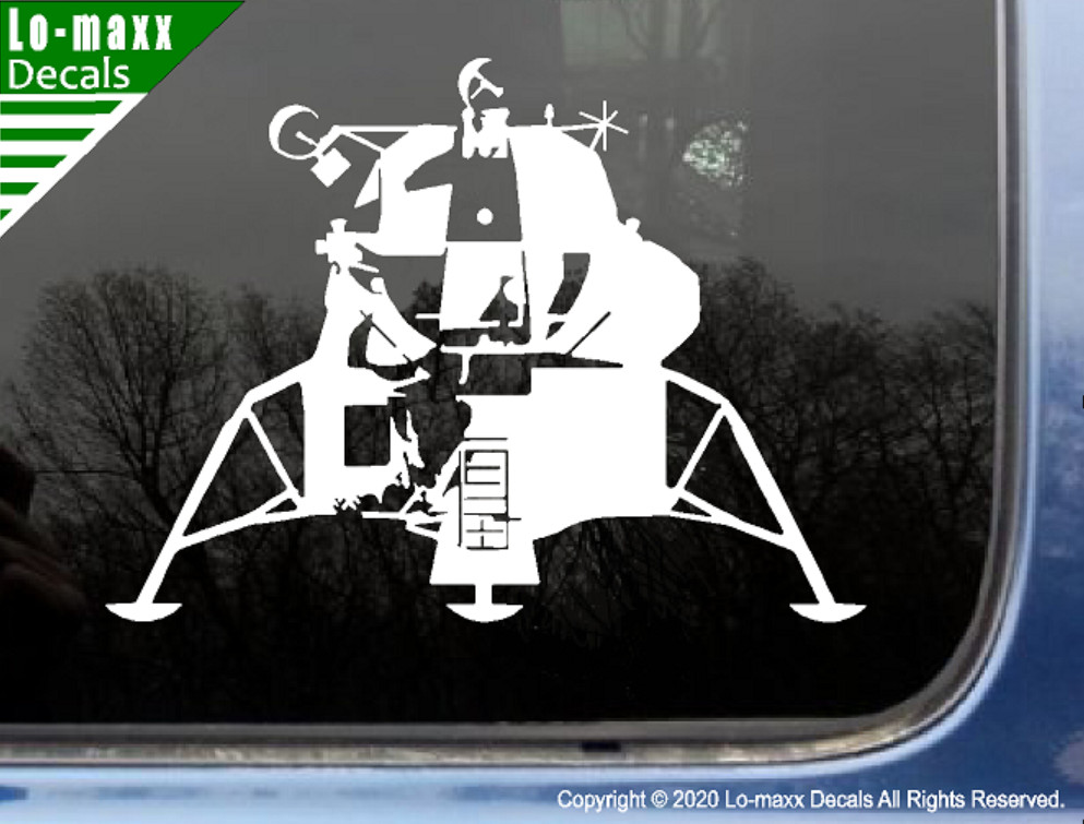 Apollo 11 Lunar Module NASA Art Custom Design High Quality Die Cut Vinyl Decal