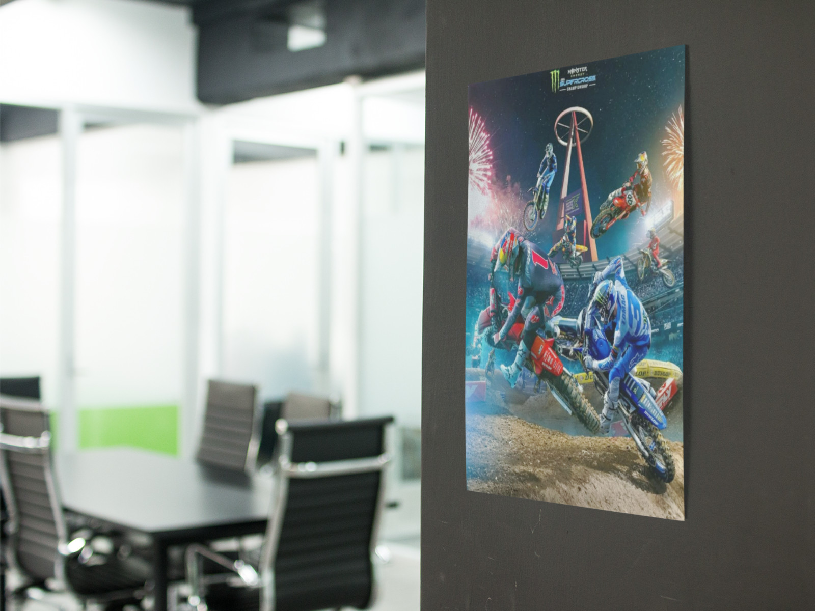 Supercross Wall Vinyl Decal Top Riders Custom Graphic Removable Adhesive Backing