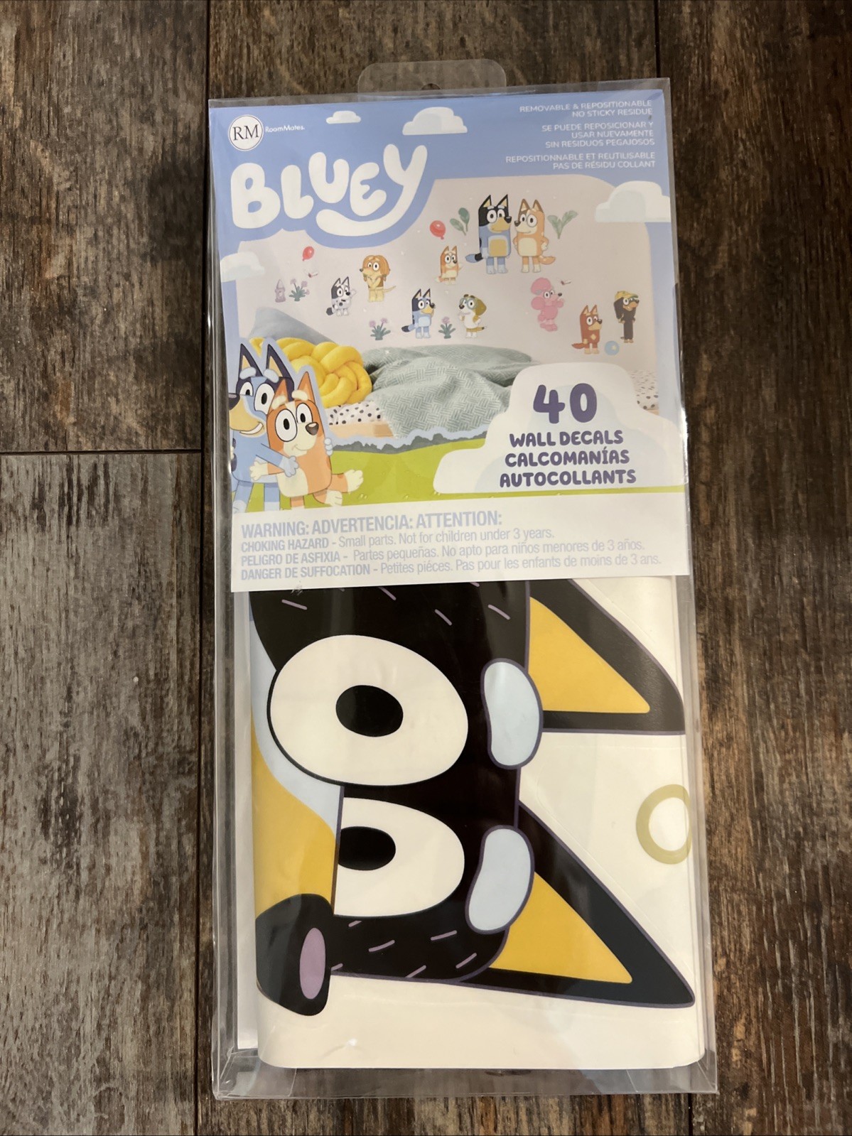 Roommates Bluey Family and Friends Peel and Stick Wall Decals, RMK5457SCS