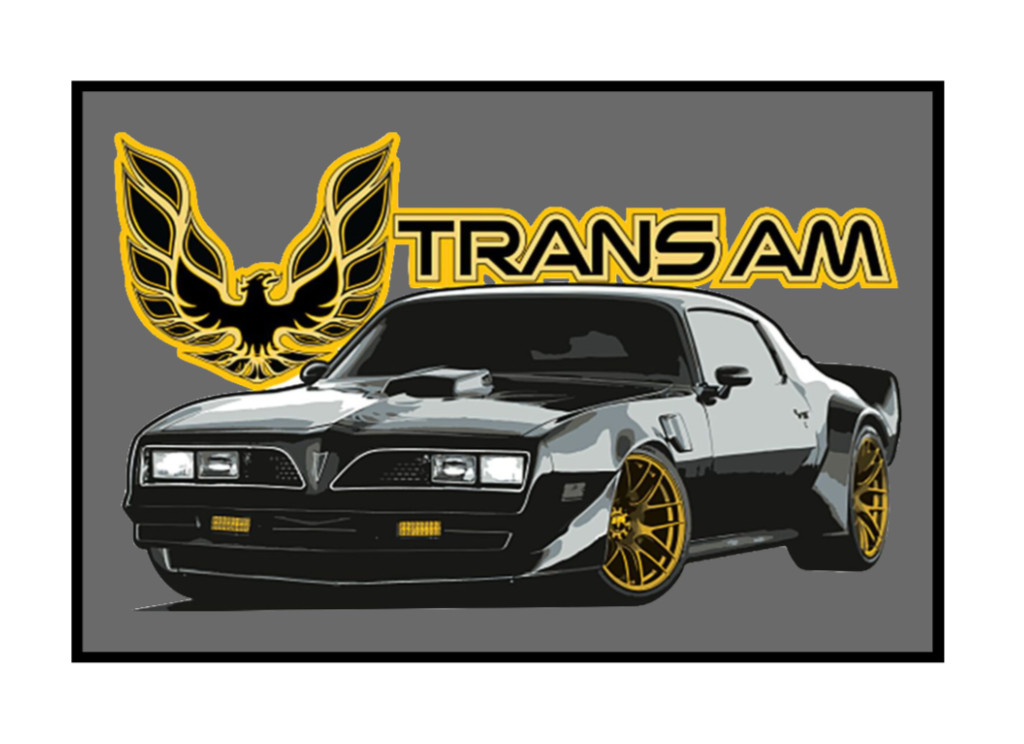 Car Classics "Trans Am" – 4" Vinyl Decal Sticker Handcrafted Car Truck Cooler 25