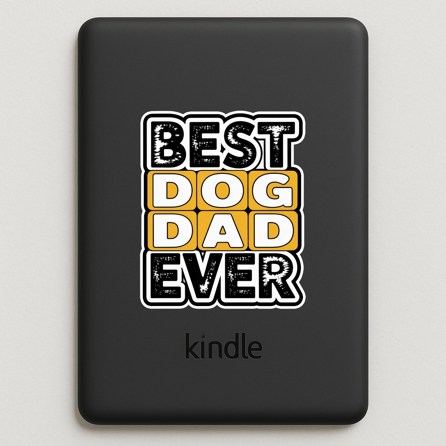 4pcs Best Dog Dad Ever Stickers – Funny Vinyl Decals for Bottle, Laptop