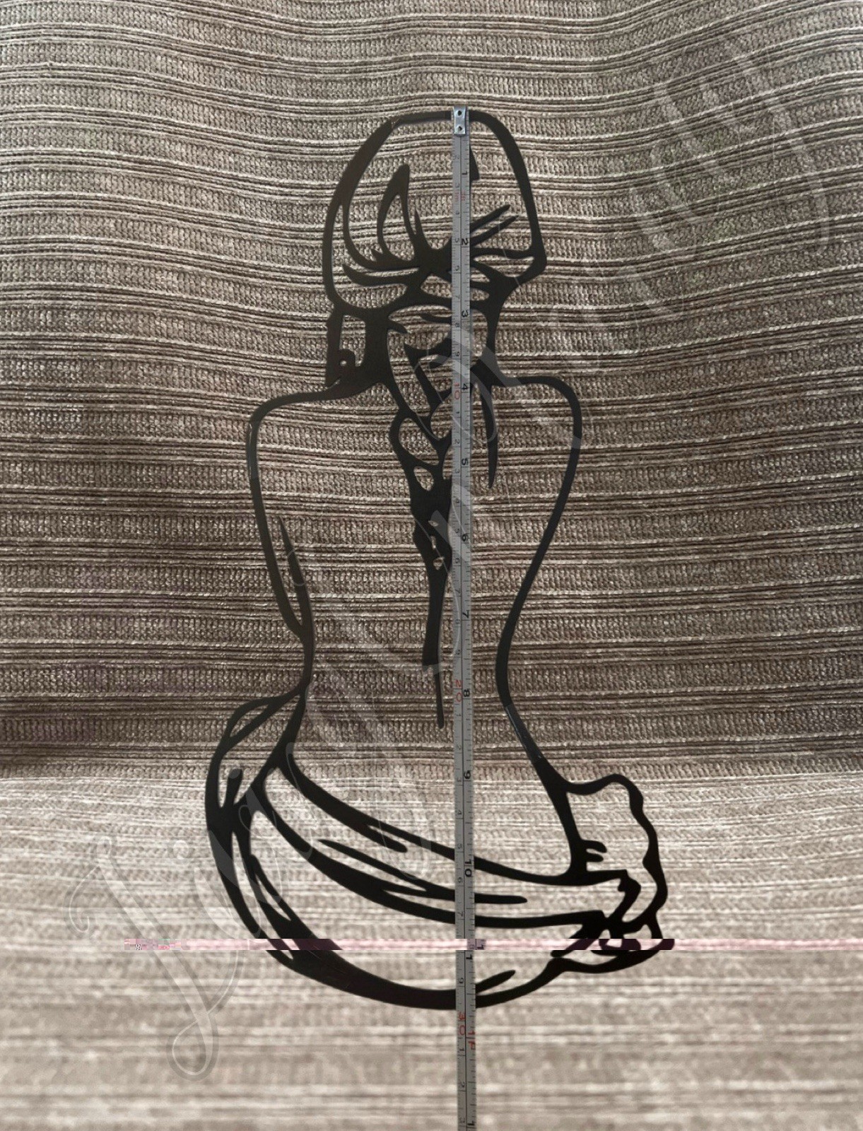 Metal Wall Decor – Silhouette of Woman w/ Braid