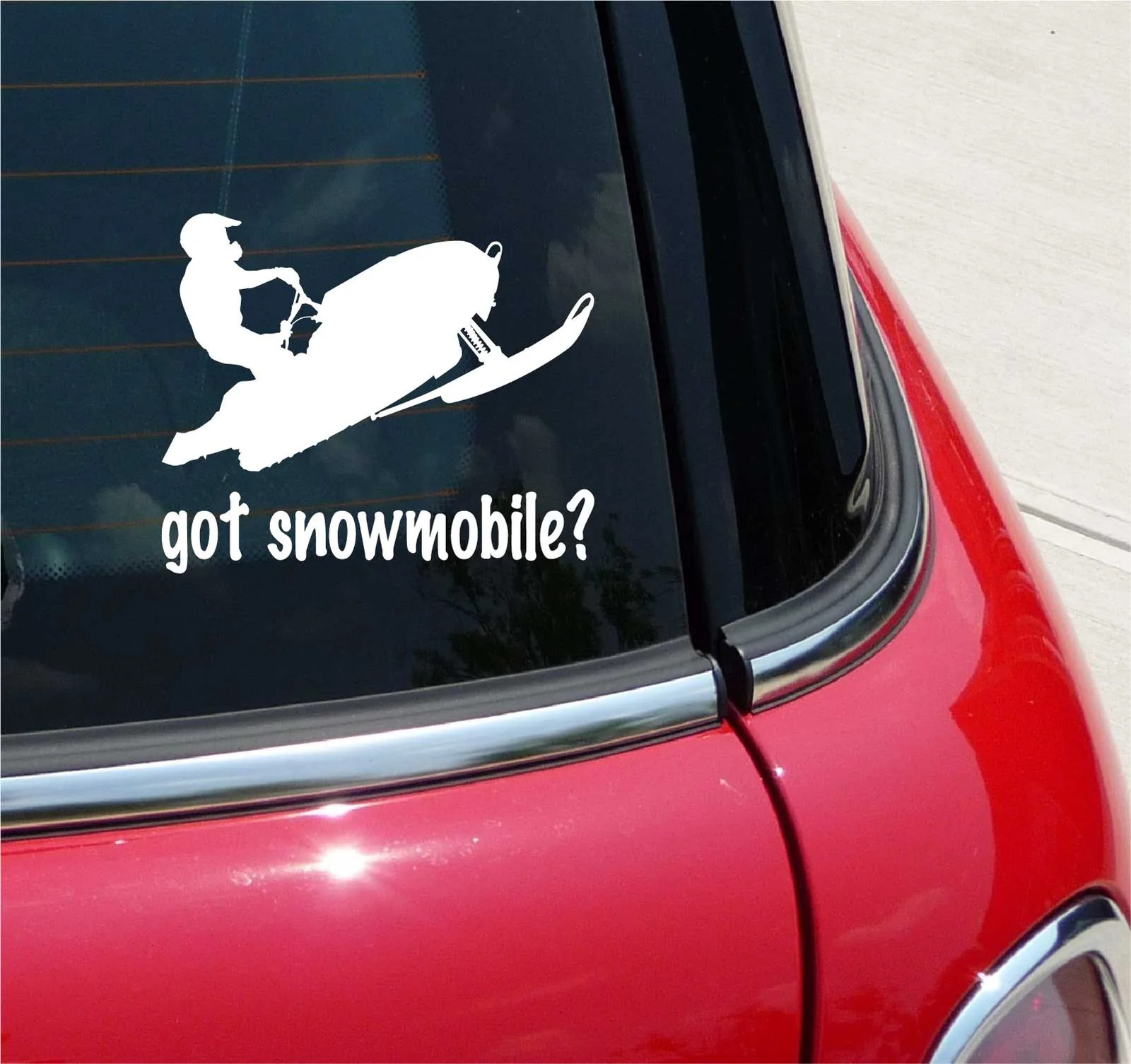GOT SNOWMOBILE? SNOWMOBILING RACE GRAPHIC DECAL STICKER ART CAR WALL DECOR