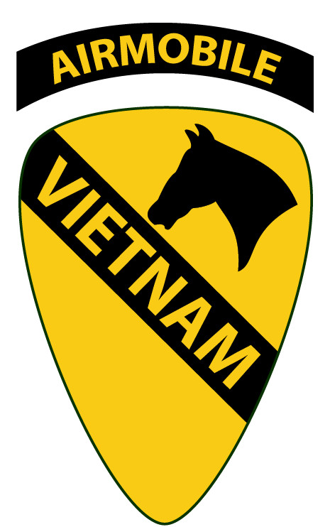 US Army First Cavalry Division Insignia Decal Sticker Vietnam Airmobile