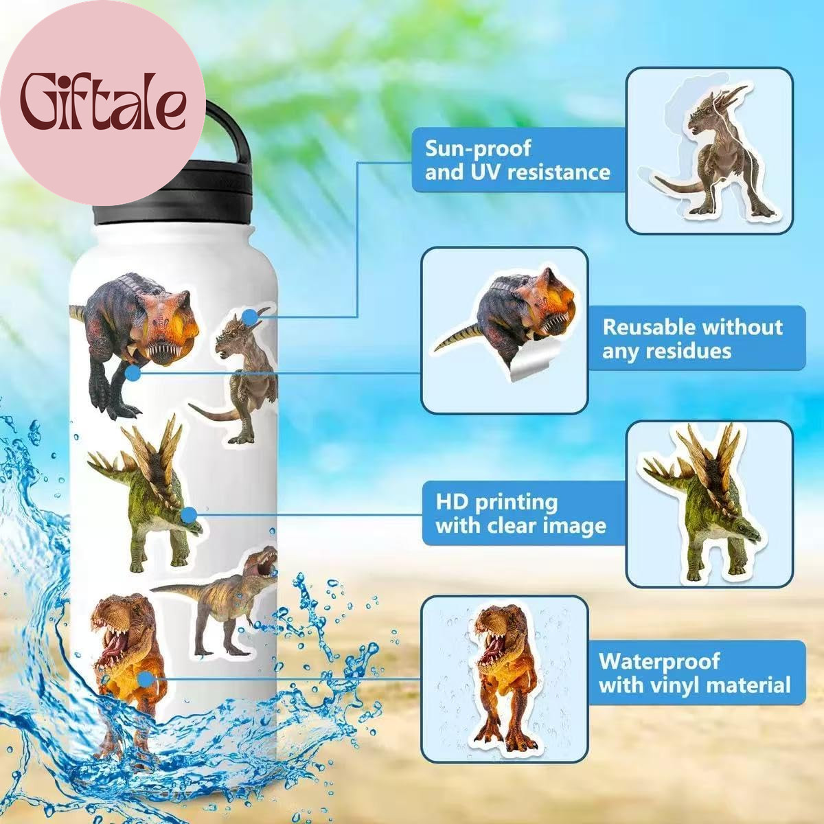 200 Pcs Cute Animal Stickers Bulk for Kids,Girls,Boys,Teens Adults.Waterproof Vi
