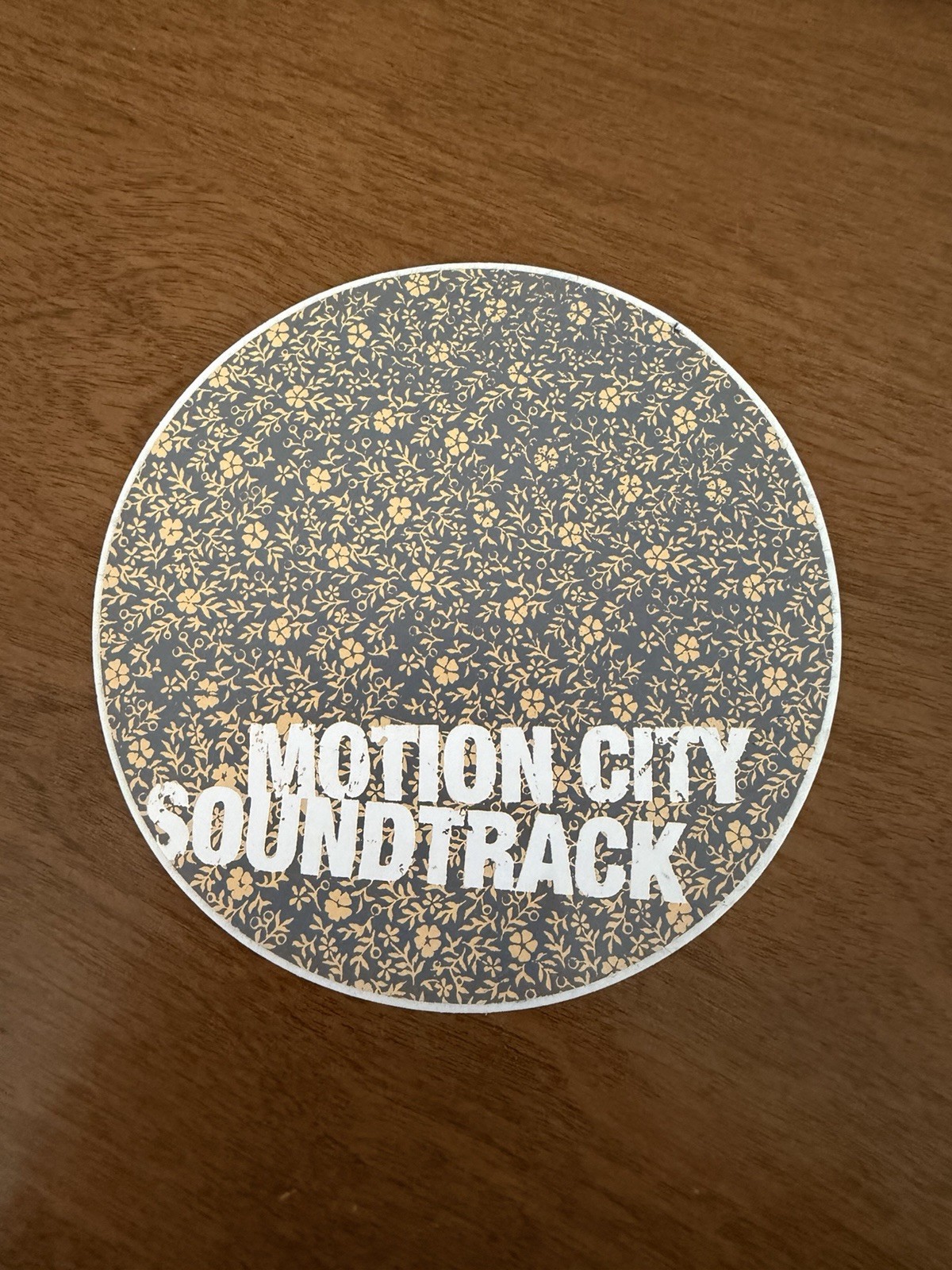 Motion City Soundtrack Sticker Original Round Promo Sticker 3.75” Diameter