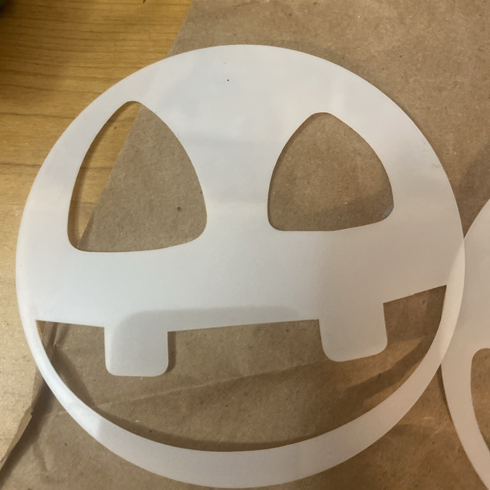 7 PACK Pumpkin Carved Faces Vinyl Decals Halloween Carving 6 In Round