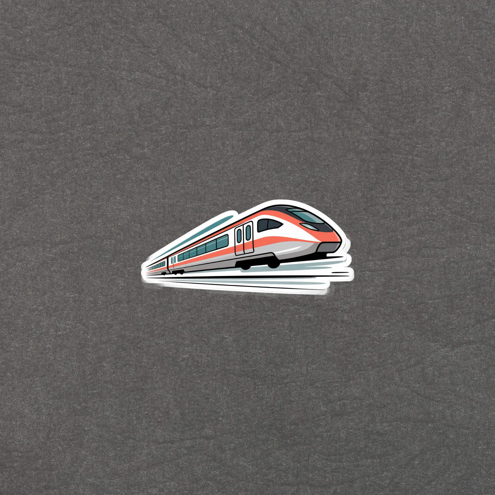 Dynamic High-Speed Train Vinyl Sticker Decal for Travelers & Transport Lovers #6