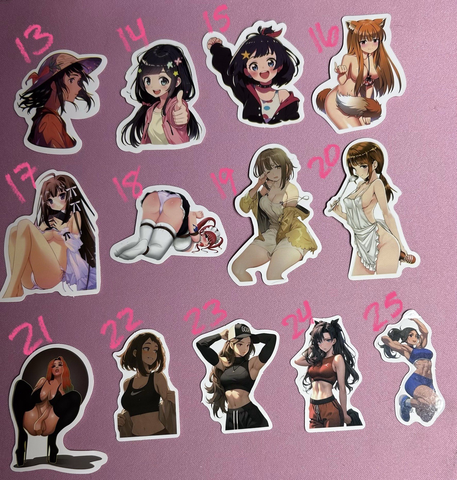 waifu lewd sexy girl stickers – 24