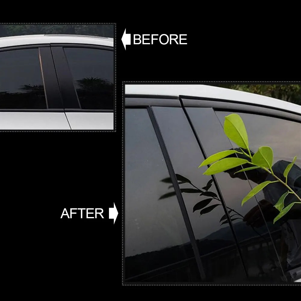 Aftermarket Gloss Black Pillar Post Trim Cover – Dodge Ram 1500 2500 3500 (2009–