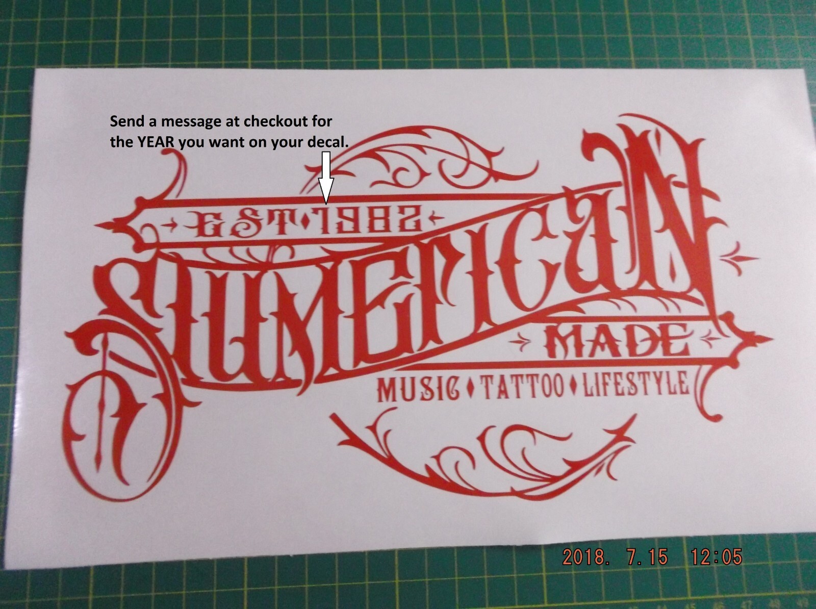 SLUMERICAN MADE Decal – Car,Truck,Window,Laptop or Smooth Surface 8",10",12"&18"