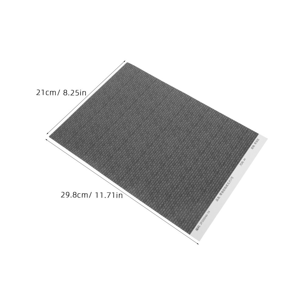 4 Sheets Dollhouse Miniature Roofing Decal – Peel And Stick Roof Tile Sheets