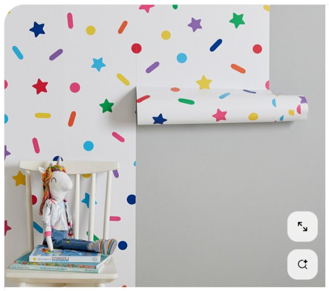 Pottery Barn Kids Flour Shop Magical Sprinkle Peel Stick Wall Decal 108" #W241