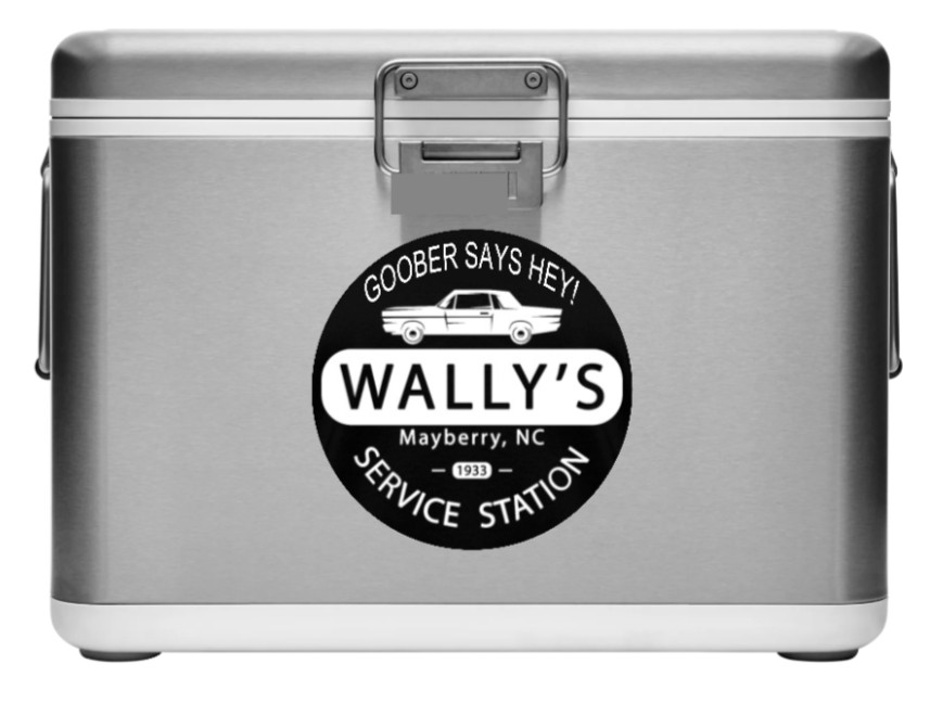 Andy Griffith Show -Wally's (Goober Says Hey) – 4" Vinyl Decal Car Cooler Laptop