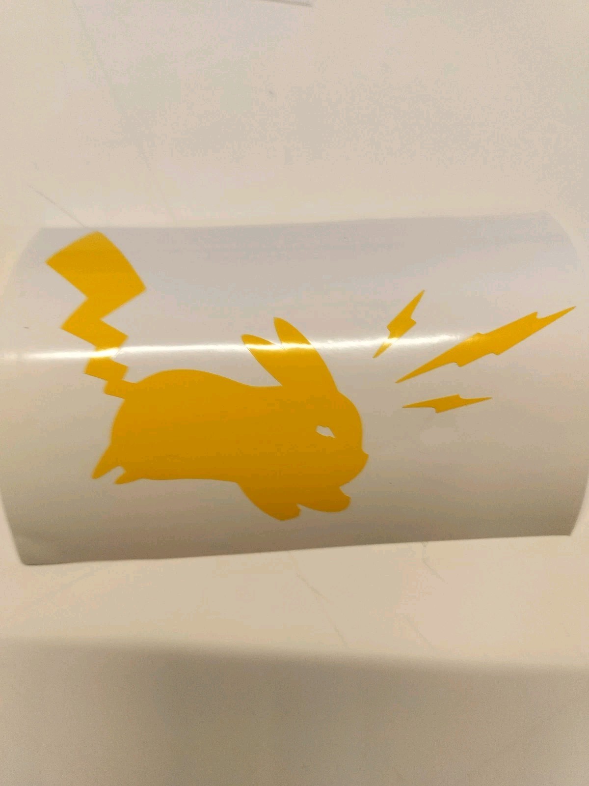 Pokemon Pikachu With Bolts Vinyl Decal, Yellow, Waterproof, 4×6