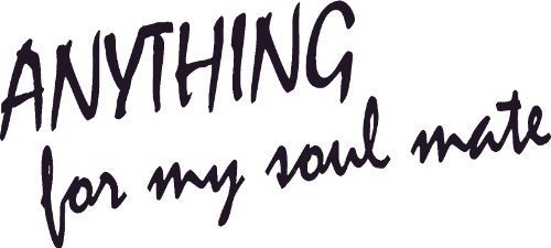 Anything for My Soul Mate, 11"x22" Bible Verse Wall Decal by Scripture Wall Art