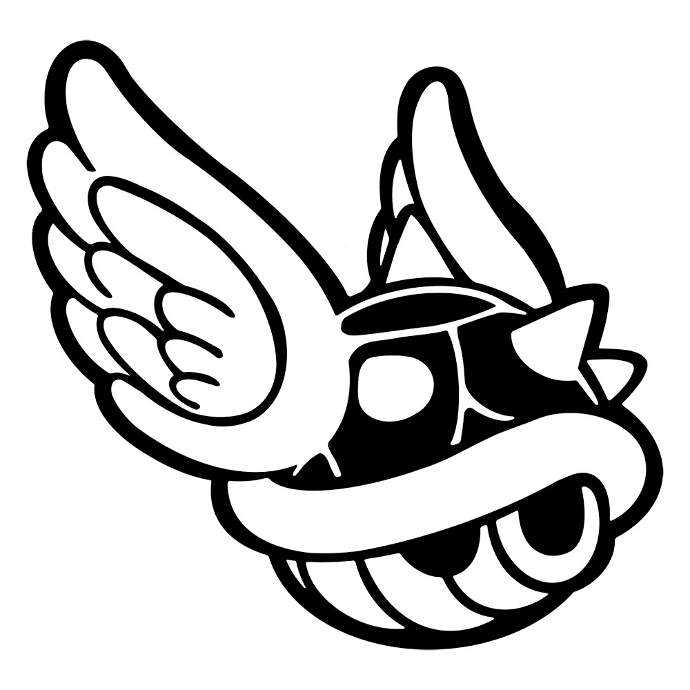 6" Super Mario Bros Koopa Paratroopa Flying Turtle Vinyl Decal Sticker