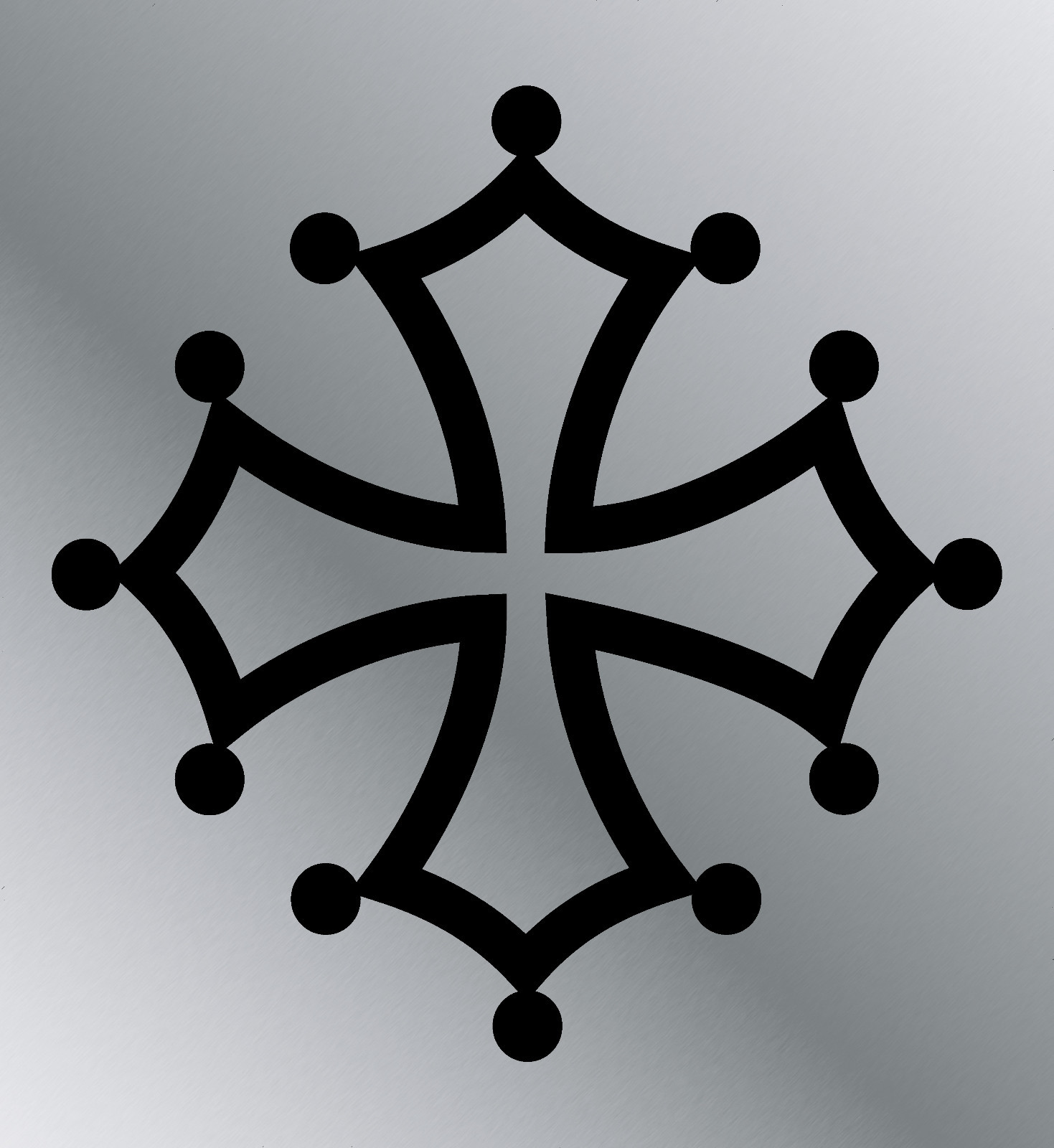 Occitan Cross Languedoc Provence Toulouse Vinyl Sticker