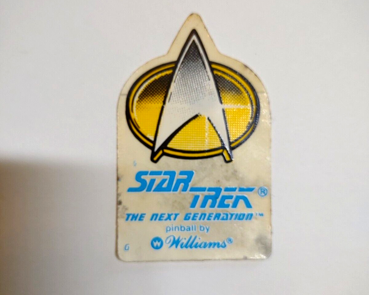Williams Star Trek The Next Generation Pinball Decal Sticker Promo Original