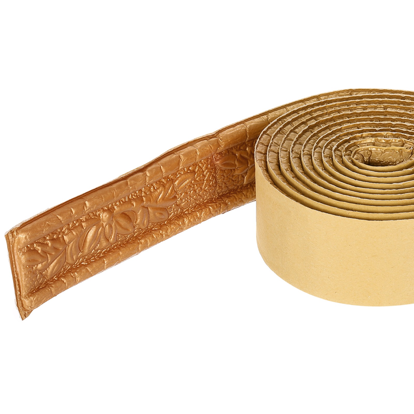 2Pcs Foam Molding Trim Self Adhesive, 1.6Inchx7.54ft Wallpaper Border, Copper