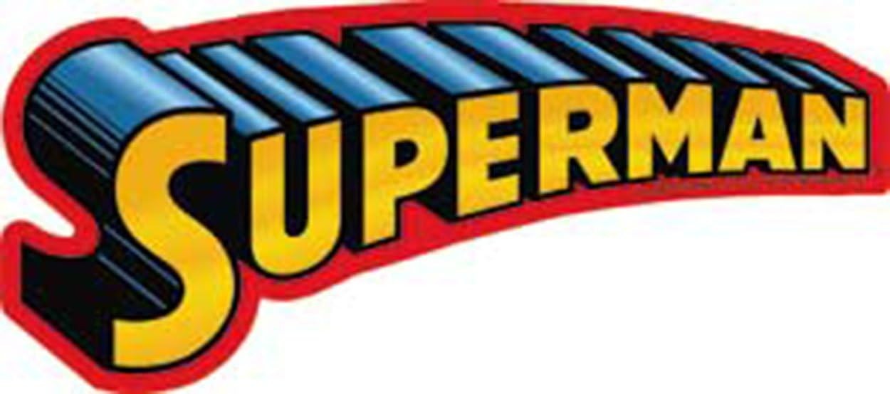 Stickers – C&D Visionary – DC Comics Superman Text Logo 5.5"x2.25" NEW Classic