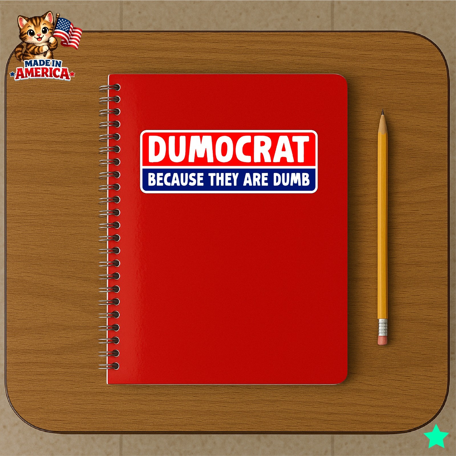 Dumocrats Decal Sticker President Trump Nickname Liberals MAGA Funny Political