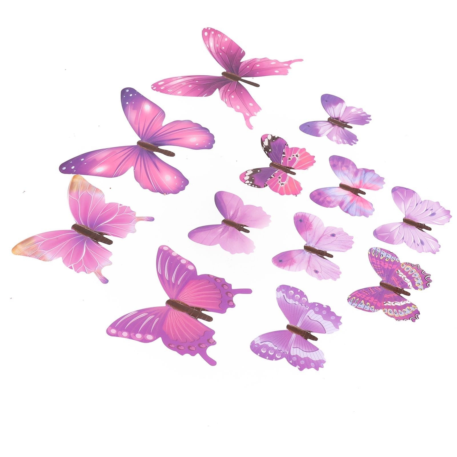 3D Stickers Three-dimensional Luminous Simulation Butterfly Luminous Sticker/PVC