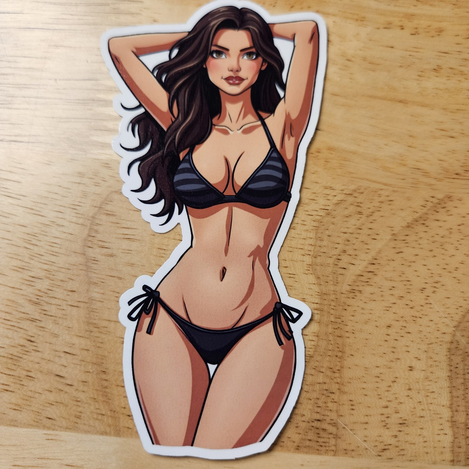 Sexy Woman In Bikini Vinyl Sticker – Sunmer Time