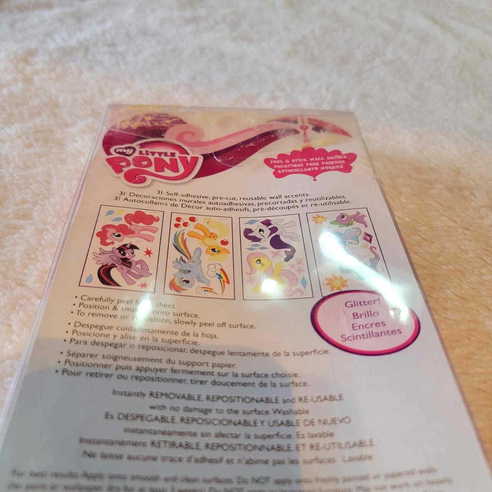 My Little Pony Wall Decals Peel & Stick 31 Pieces