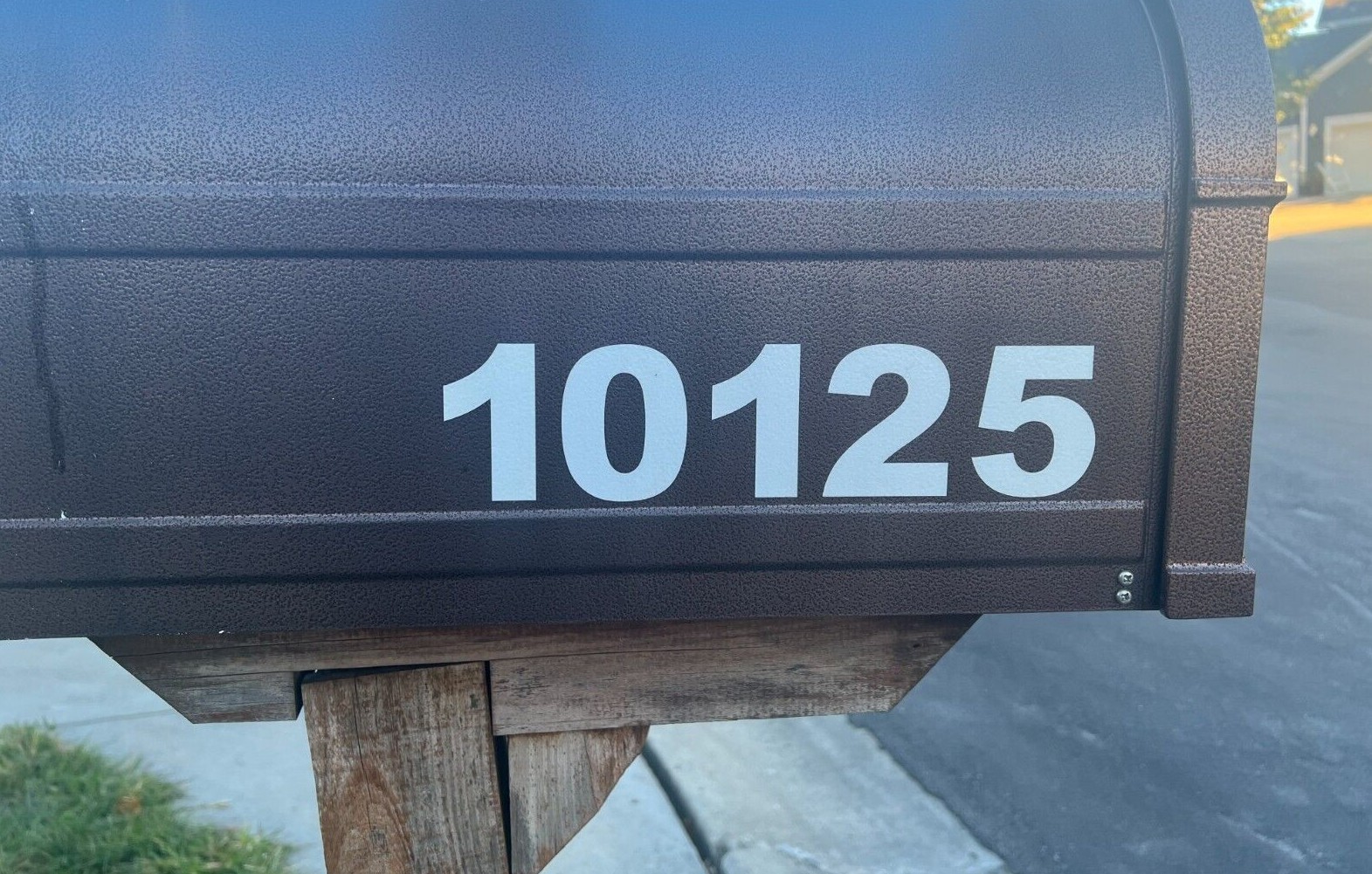 PAIR of Mailbox Numbers Decal stick vinyl for Home Address Reflective Options
