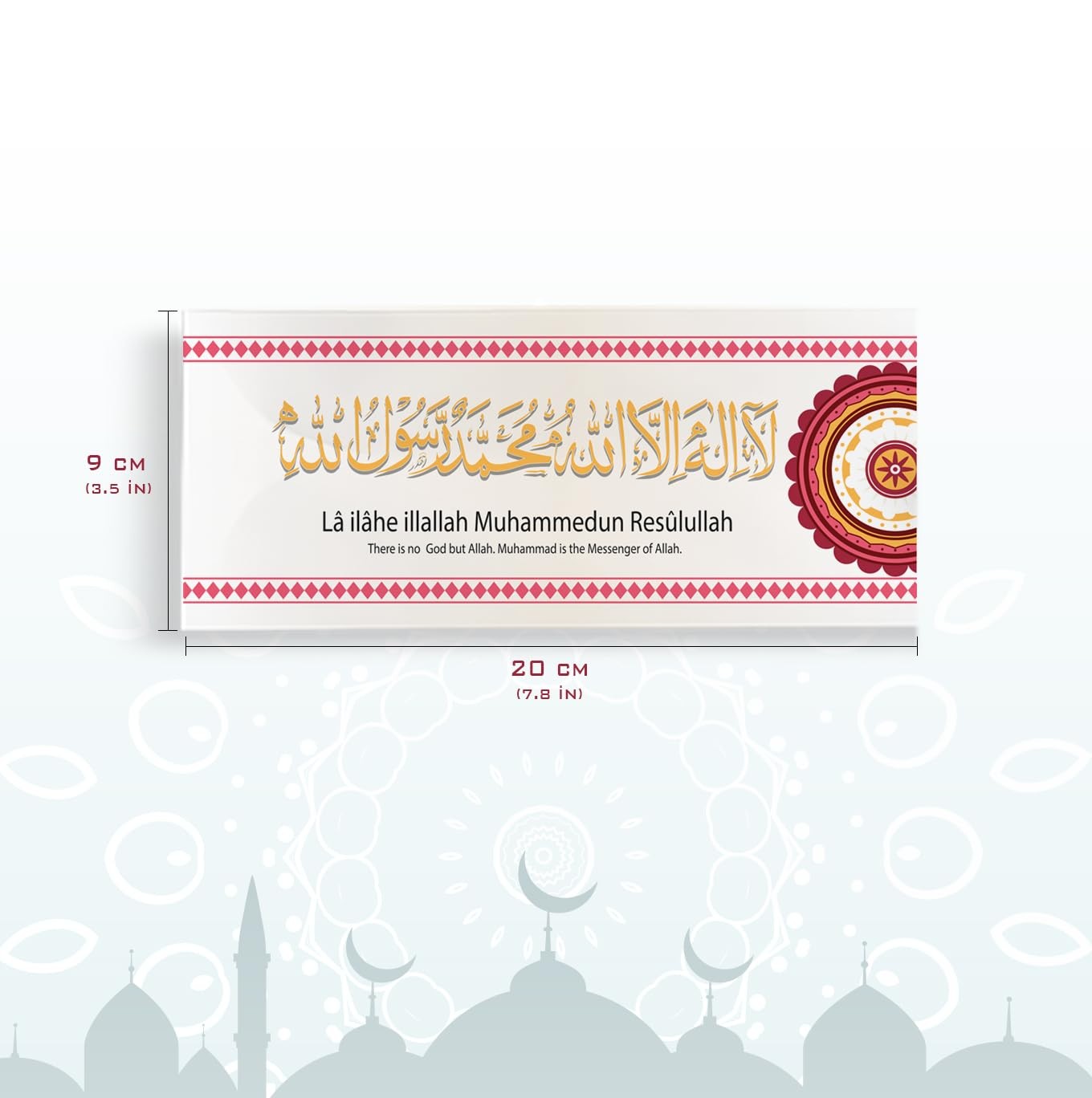 Set of 30 Islamic Quran Quotes with Arabic Letters Wall Decor Stickers Mixed