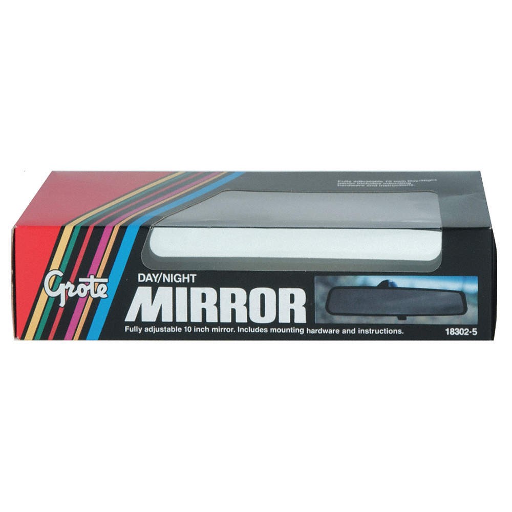 GROTE 18302-5 Rear View Mirror,10 x 2-7/16 In 5UWA3