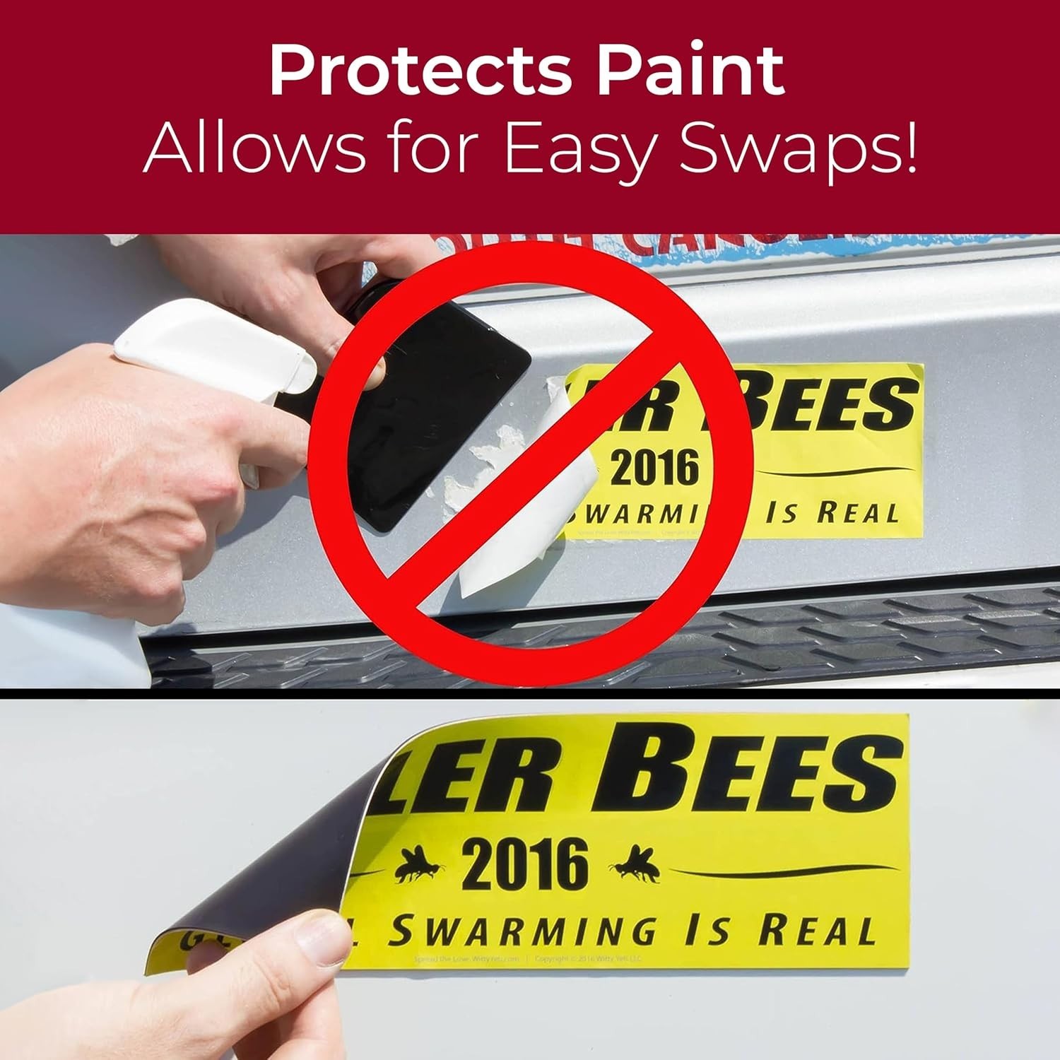 Cut to Size, Durable 4x12in Sticker Magnetizer 2 Pk: Turn Any Decal Into a St…