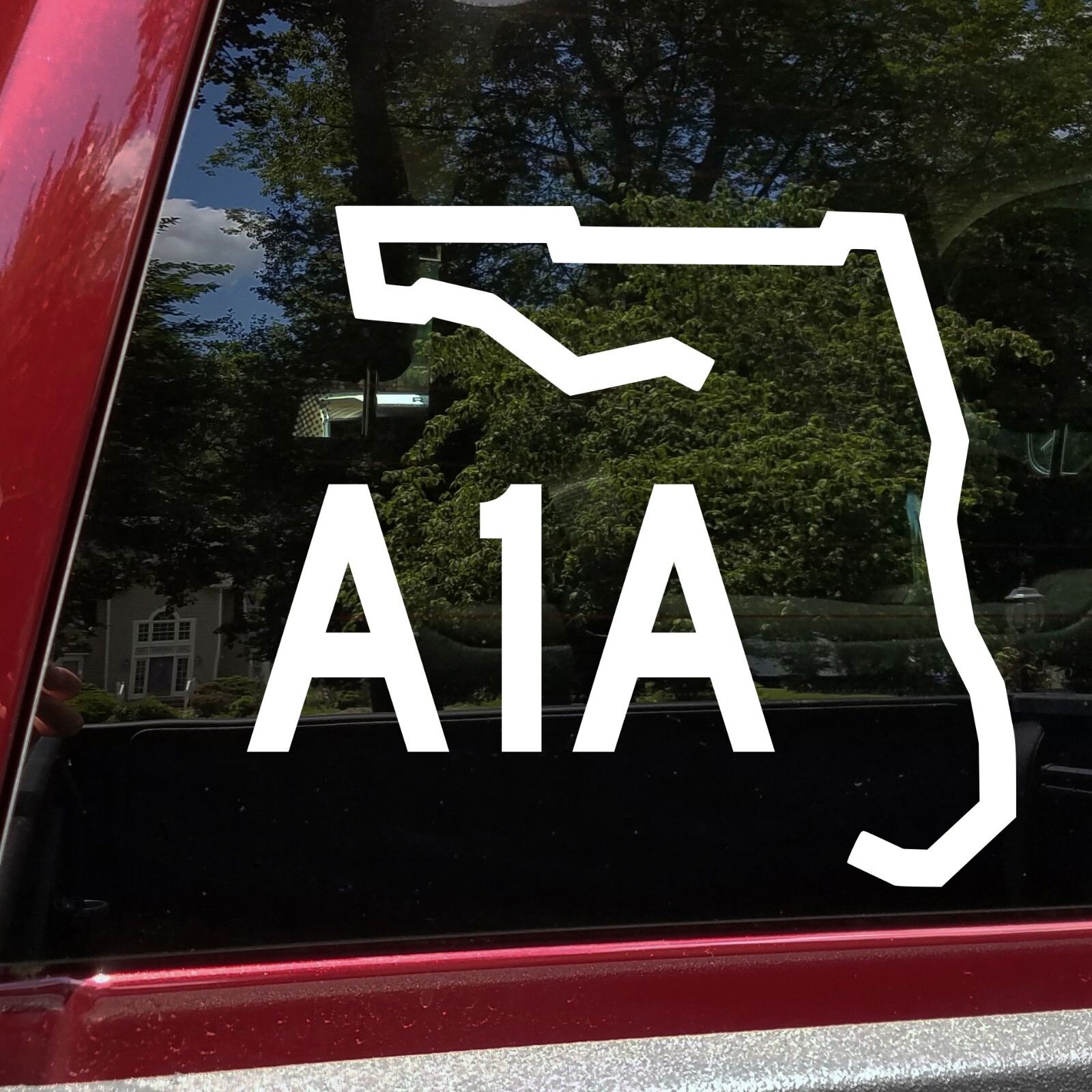 A1A Florida Highway Sign Vinyl Decal – Coastal Road Trip Decor – Multiple Sizes