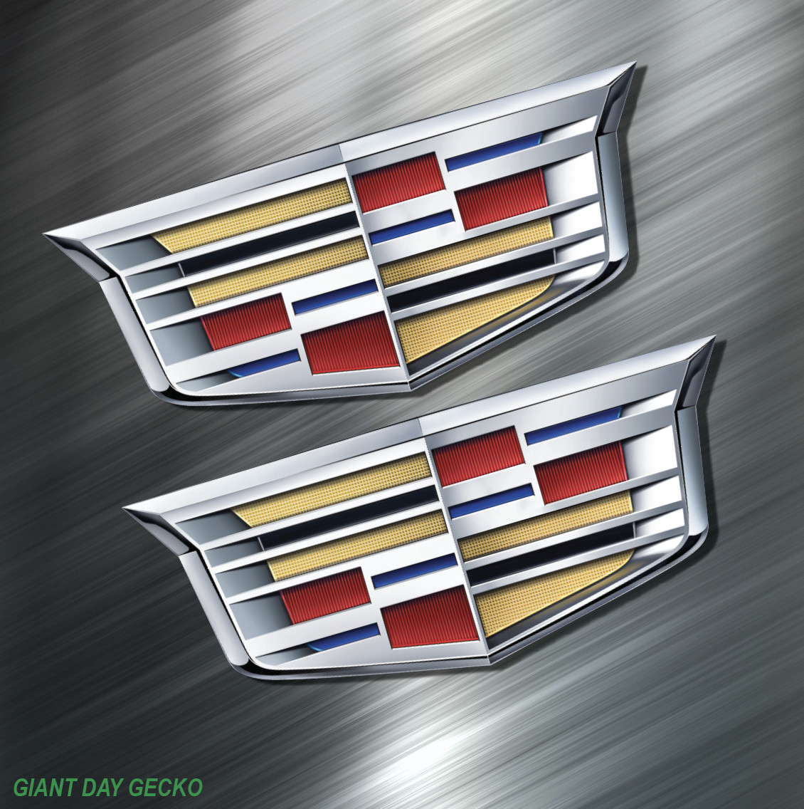 (2) TWO Cadillac Caddy XTS Escalade SUV Truck Car Stickers Auto Decal NEW