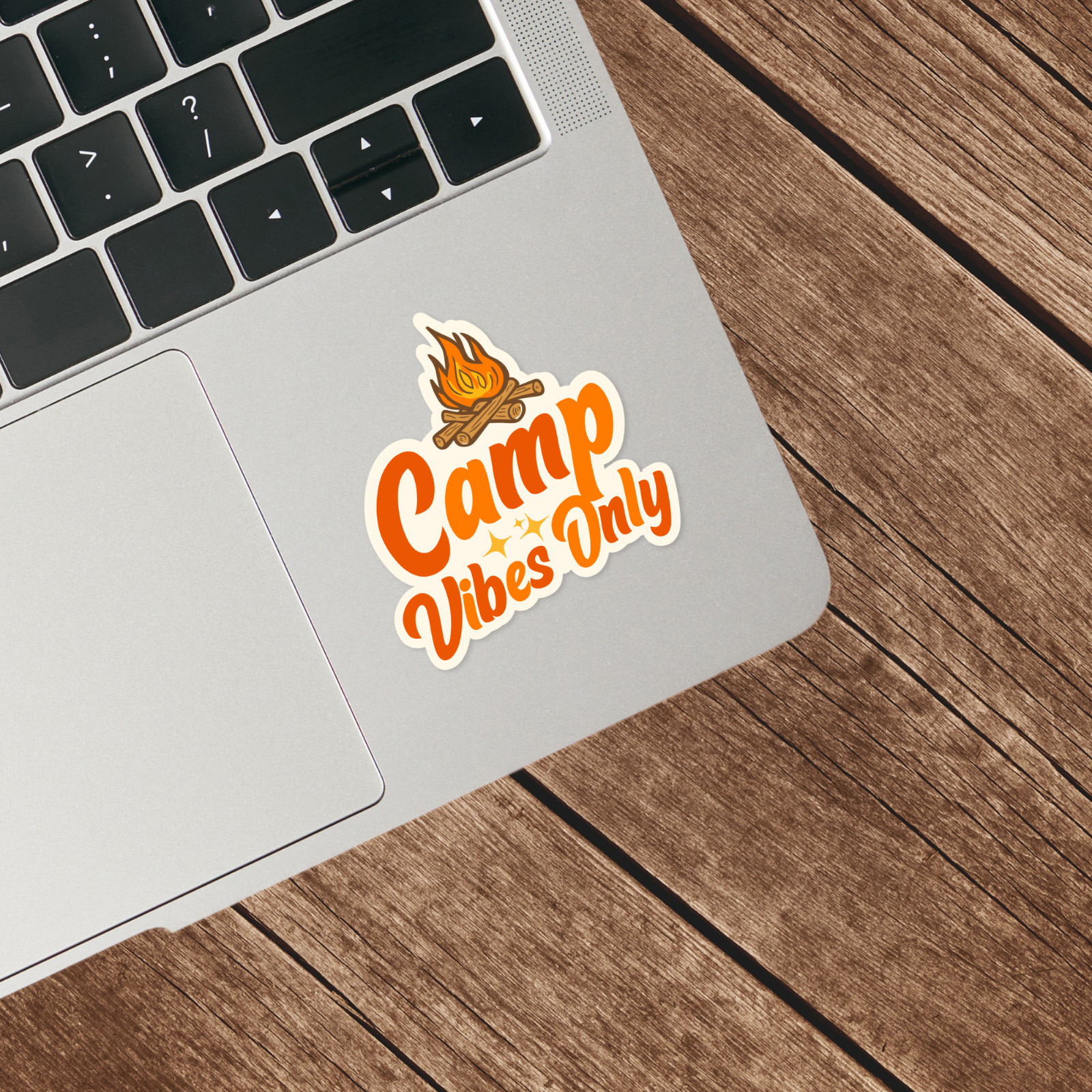 Camp Vibes Only Sticker Camping Campfire Outdoor Adventure Decal