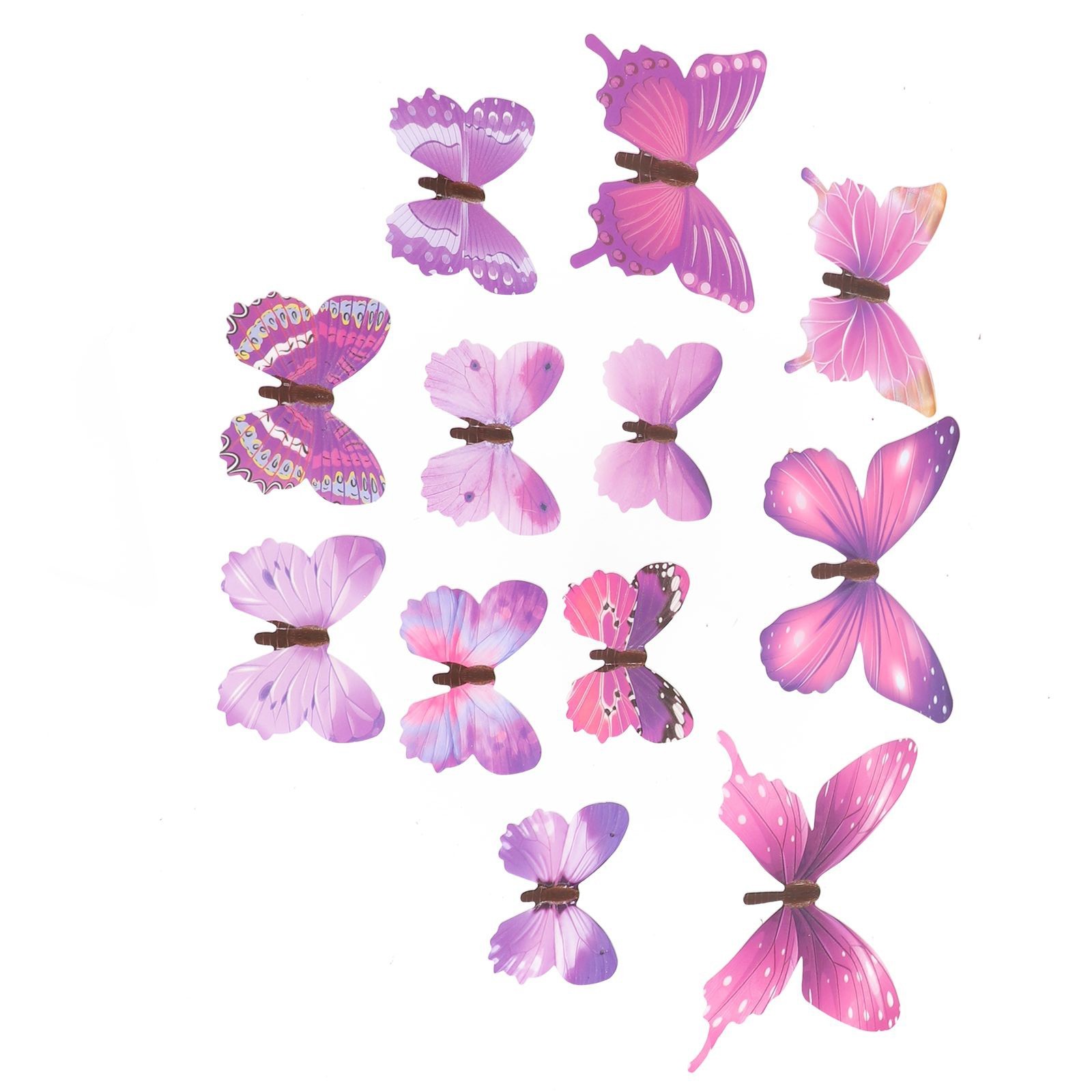 3D Stickers Three-dimensional Luminous Simulation Butterfly Luminous Sticker/PVC