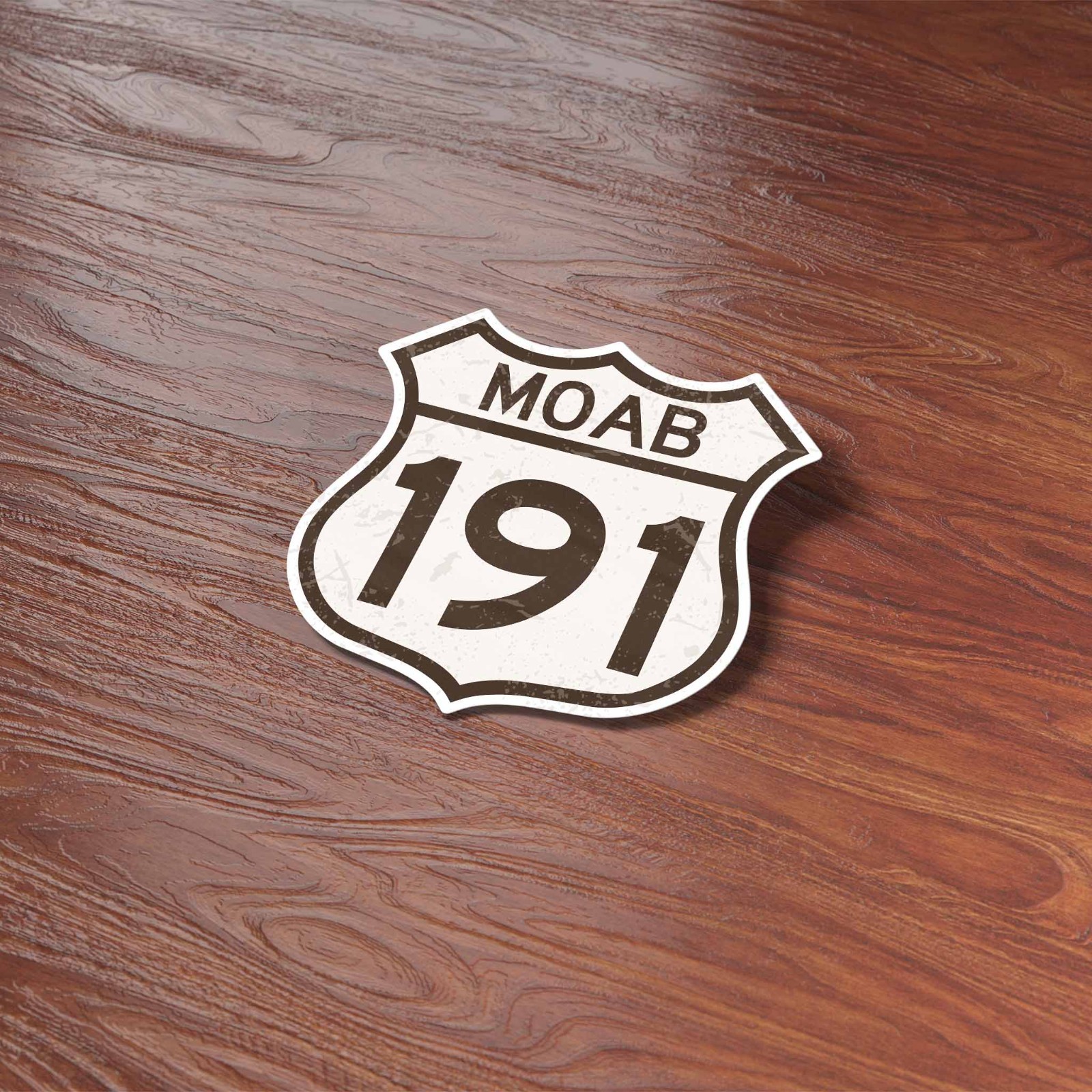 Moab Utah Highway 191 Road Sign Sticker – Arches National Park Decal for Laptop