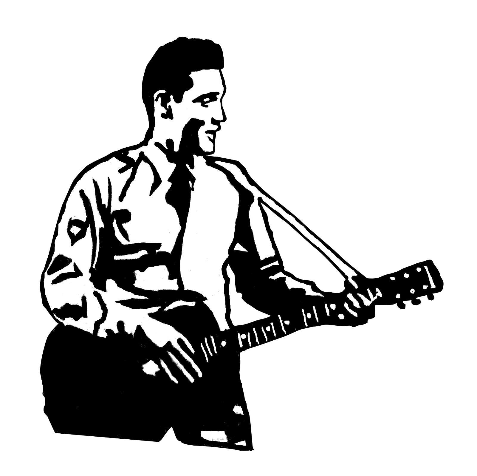 Elvis KING decal #6 sticker for car SUV window laptop 7 inches
