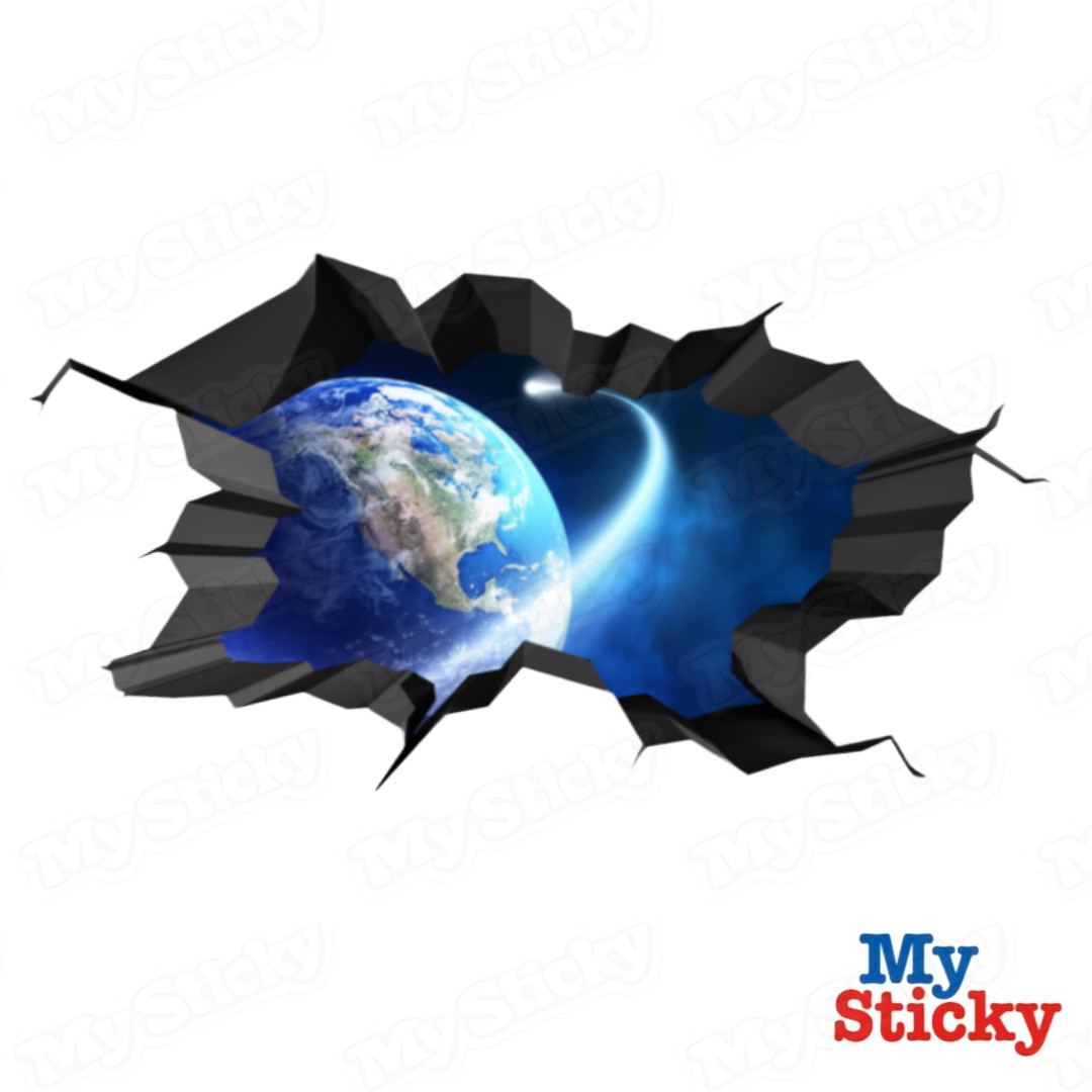 3D MULTI COLOR SPACE STARS UNIVERSE WALL ART STICKER DECAL MURAL TRANSFER WSD730