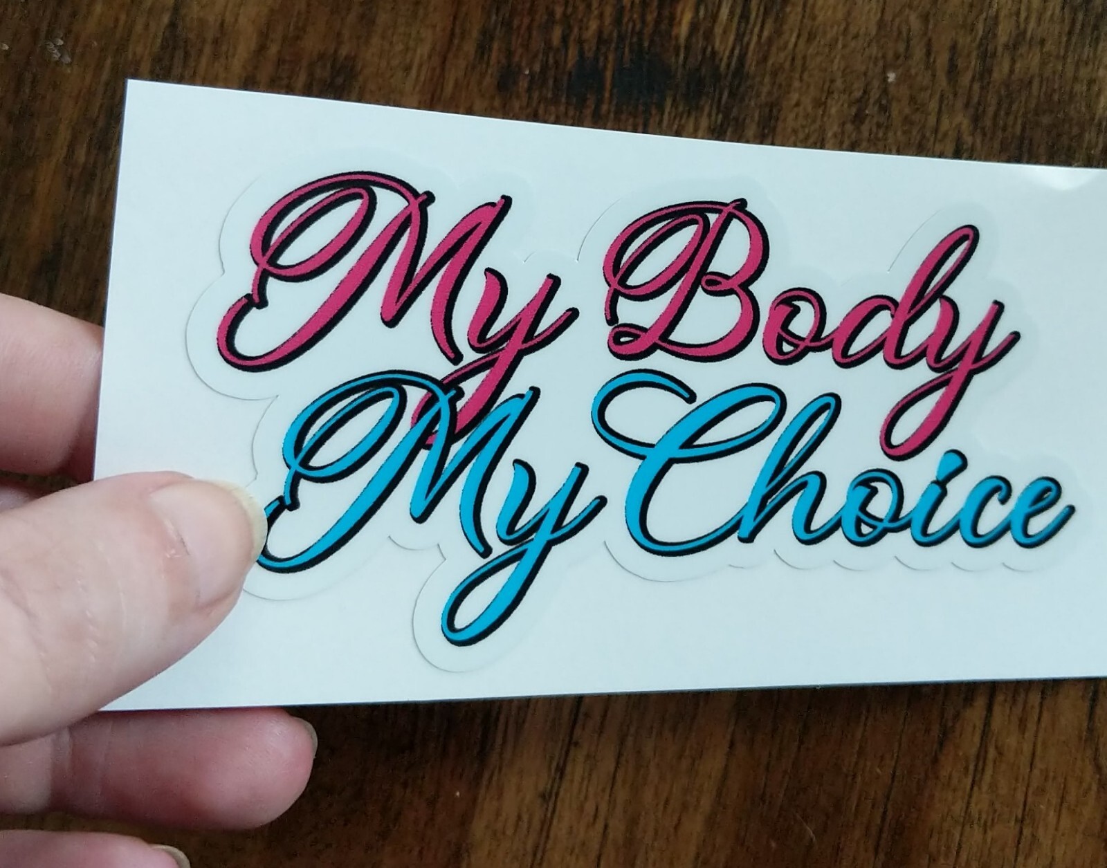 4.5" My Body My Choice Decal Vinyl Sticker Womens Rights Abortion Roe v Wade